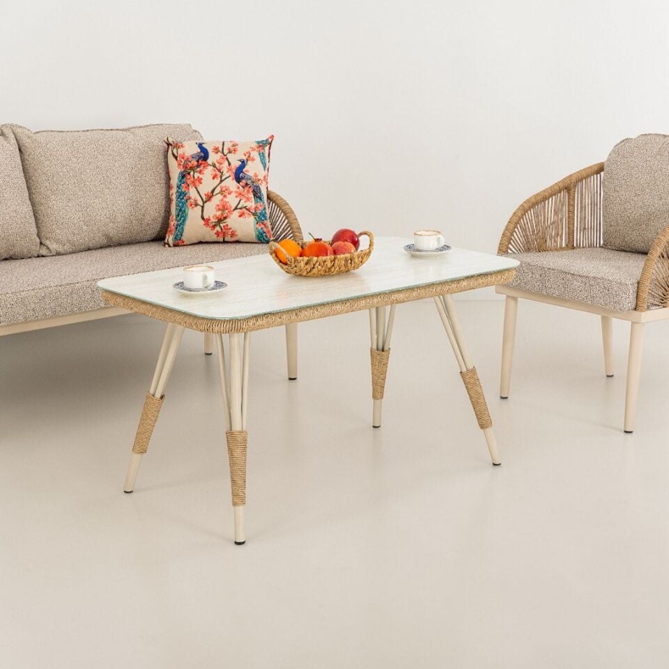 Adalux COZY Alüminyum 2-1-1 Bahçe Balkon Oturma Grubu